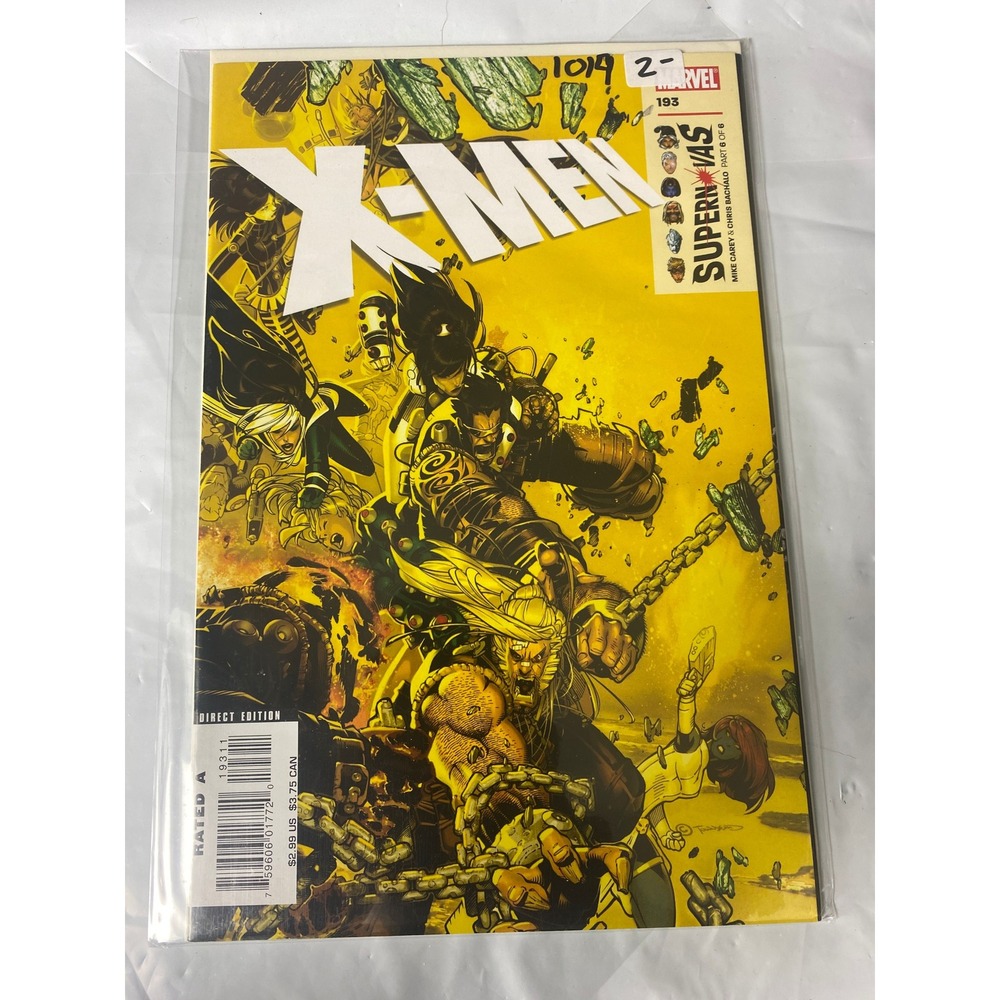 Marvel X-Men #193 Supernovas Part 6 Mike Carey Chris Bachalo Rogue 2007 Comic